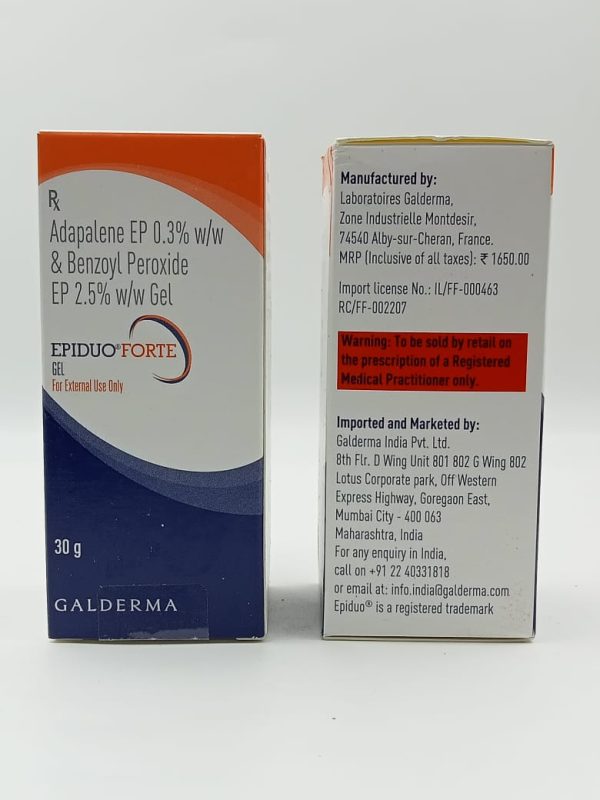 Epiduo Forte – Adapalene and benzoyl peroxide 2.5 % gel