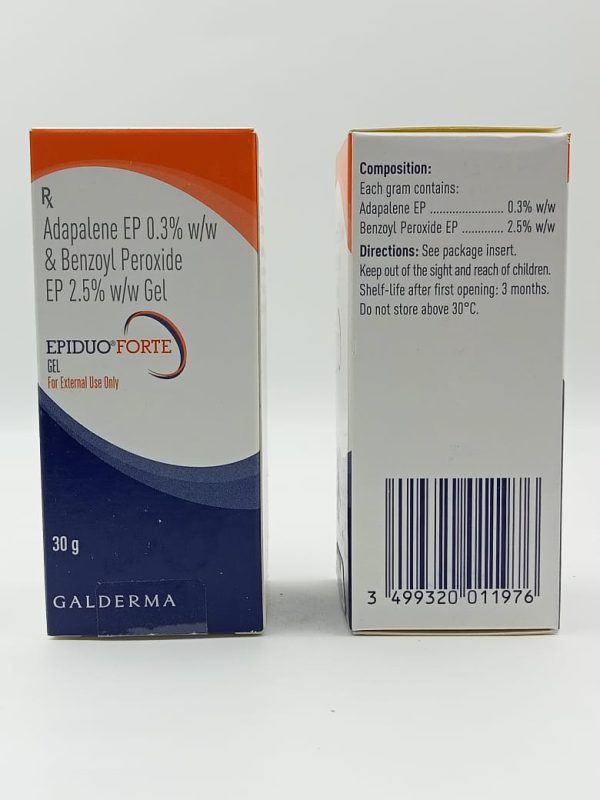 Epiduo Forte – Adapalene and benzoyl peroxide 2.5 % gel