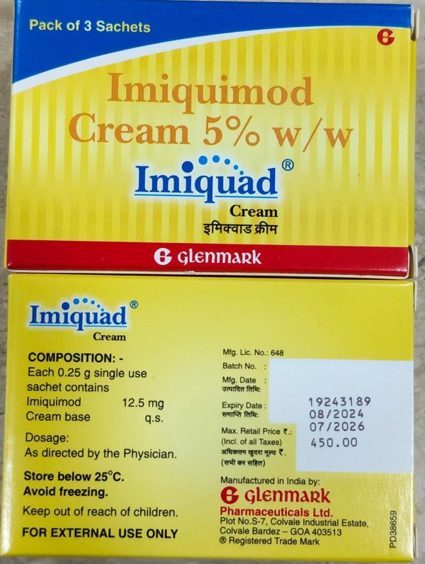 Imiquad Imiquimod Cream 5%