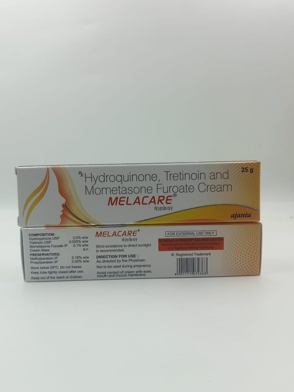 Melacare – Hydroquinone Tretinoin and mometasone furoate cream