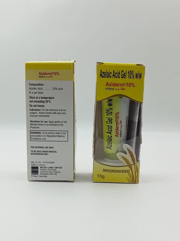 Aziderm 10  Azelaic acid gel
