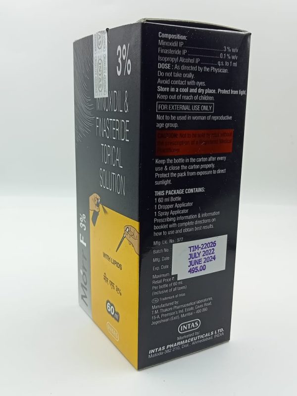 Morr f 3 % – minoxidil and finasteride lipid soluction for topical application