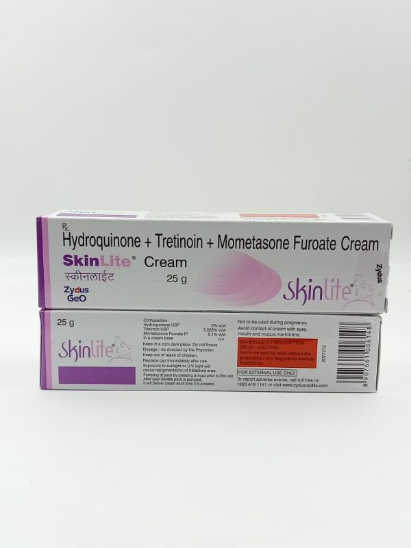 Skinlite cream – Hydroquinone + Tretinoin +  Mometasone furoate cream